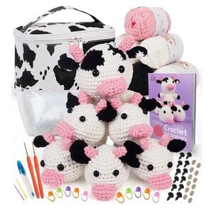 Crochet Cow Kit for Beginners